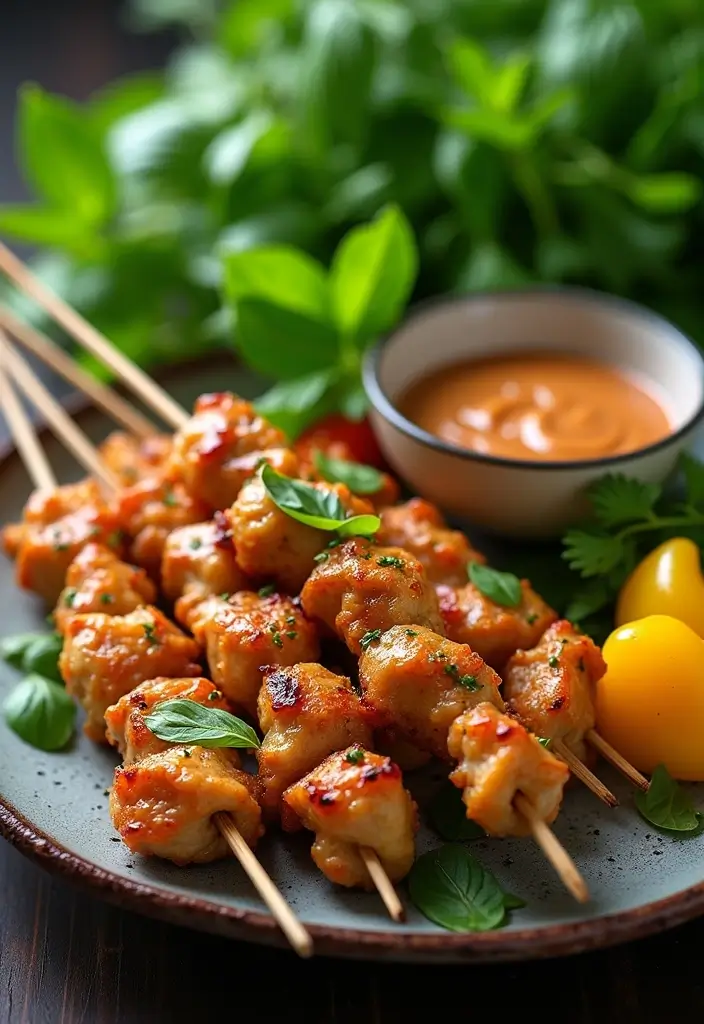 30 Bang Bang Chicken Skewers You’ll Grill All Summer - 8. Thai Basil Bang Bang Chicken Skewers