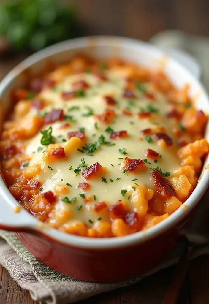 30 Chicken Bacon Potato Casserole Recipes That Feel Like Heaven - 2. Loaded Chicken Bacon Ranch Casserole