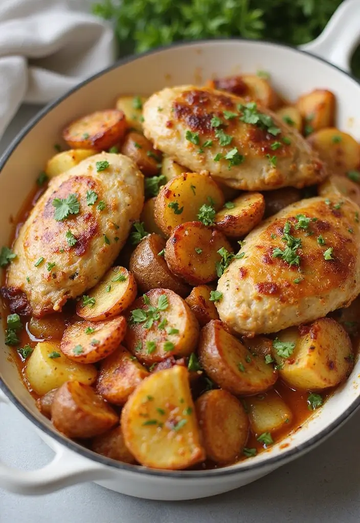 30 Chicken Bacon Potato Casserole Recipes That Feel Like Heaven - 23. Chicken Bacon Potato Casserole with Italian Herbs