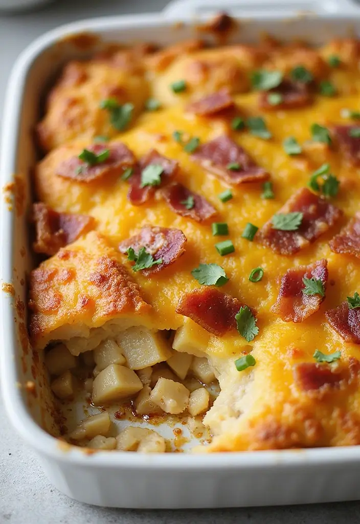 30 Chicken Bacon Potato Casserole Recipes That Feel Like Heaven - 24. Chicken Bacon Potato Hash Casserole