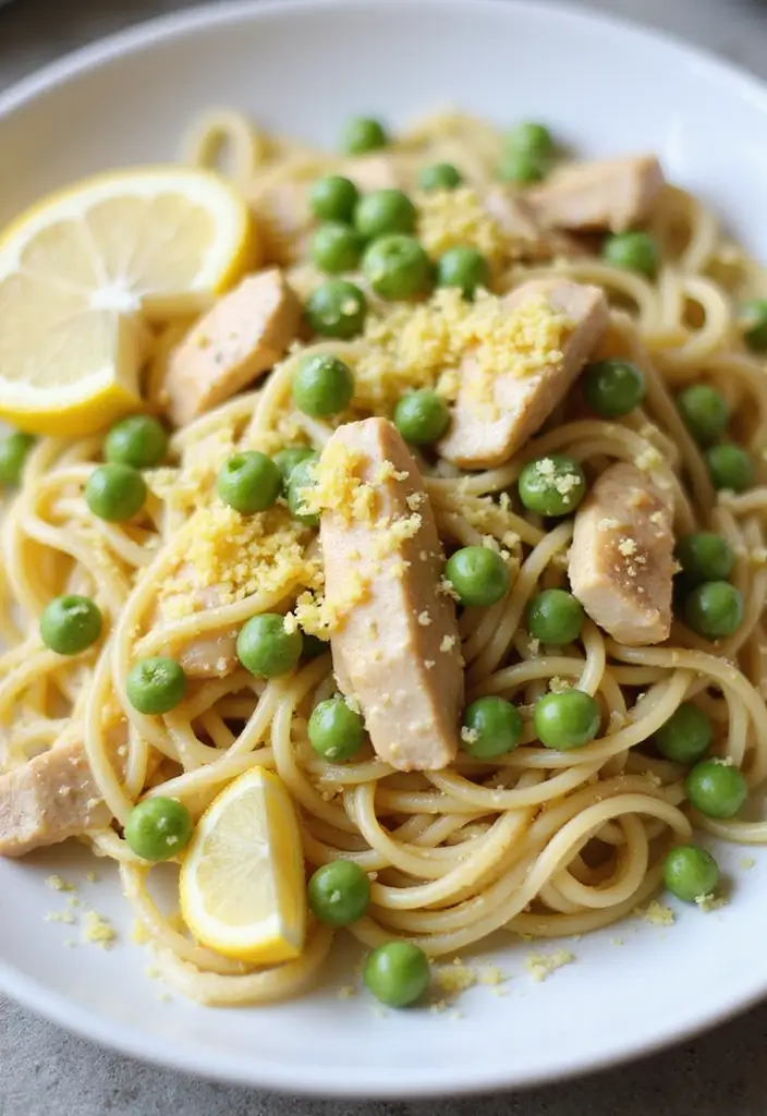30 Creamy Italian Chicken Pasta Recipes That Feel Like a Tuscan Dinner - 4. Lemon Garlic Cream Chicken Pasta