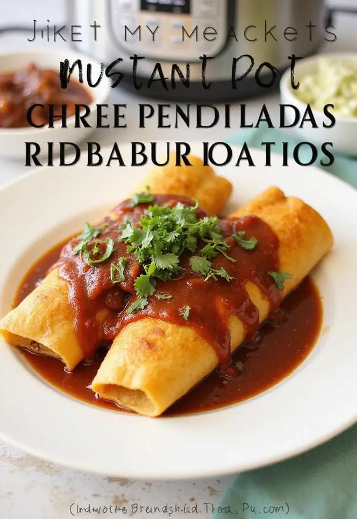 30 Instant Pot Chicken Enchiladas Recipes That Are Fast & Flavorful - 27. Instant Pot Chicken Enchiladas with Barbecue Ribs