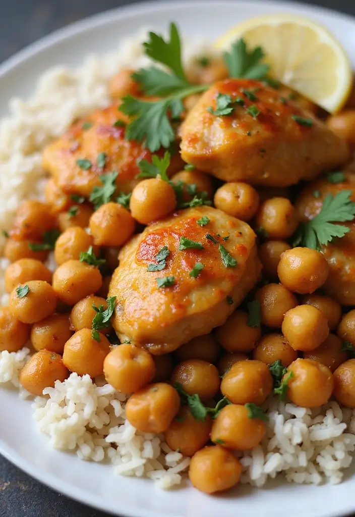 30 Orange Chicken Recipe Easy Versions That Are Crispy & Tangy - 11. Orange Chicken with Chickpeas