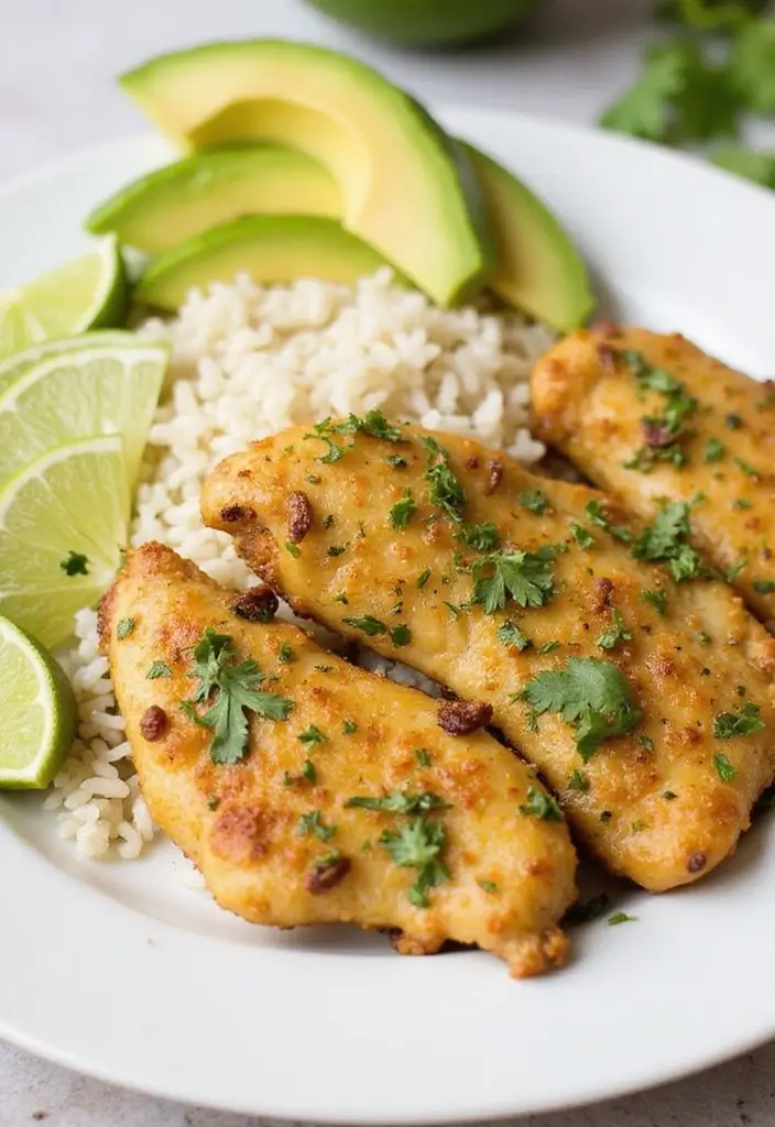 30 Oven Baked Chicken Tenderloins Recipes That Are Crunchy & Easy - 15. Cilantro Lime Chicken Tenderloins