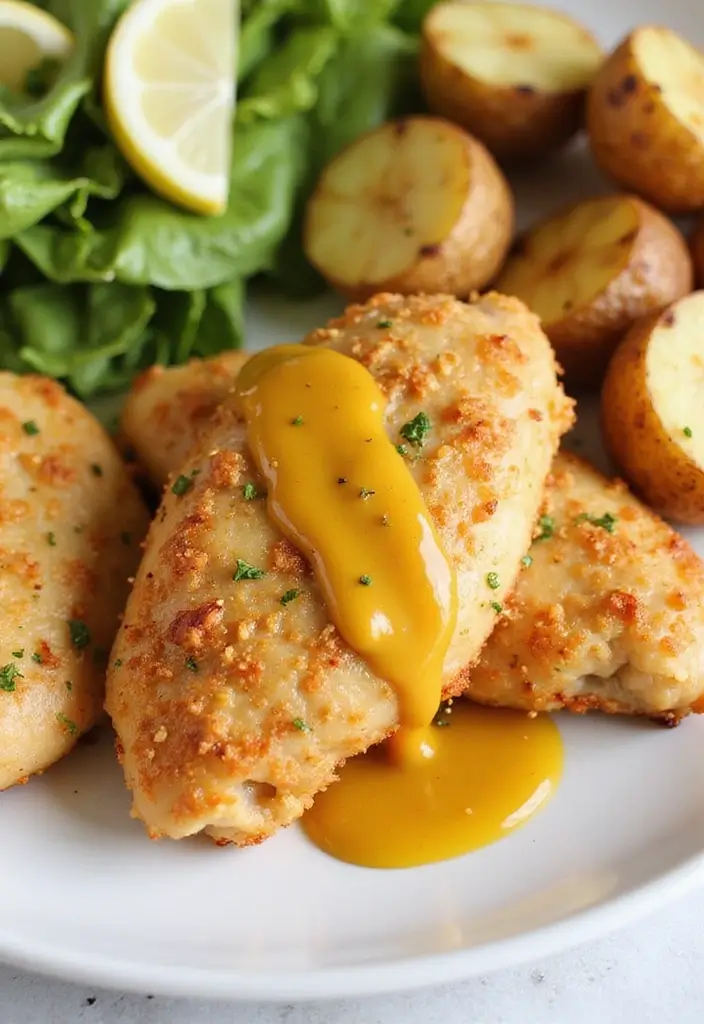 30 Oven Baked Chicken Tenderloins Recipes That Are Crunchy & Easy - 23. Dijon Honey Mustard Chicken Tenderloins
