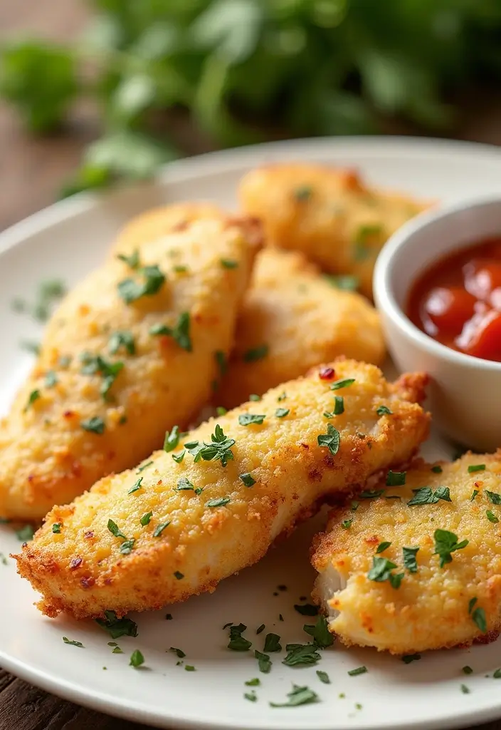 30 Oven Baked Chicken Tenderloins Recipes That Are Crunchy & Easy - 3. Parmesan Crusted Chicken Tenderloins