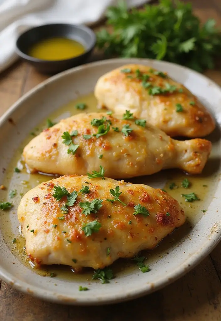 30 Oven Baked Chicken Tenderloins Recipes That Are Crunchy & Easy - 7. Garlic Parmesan Chicken Tenderloins
