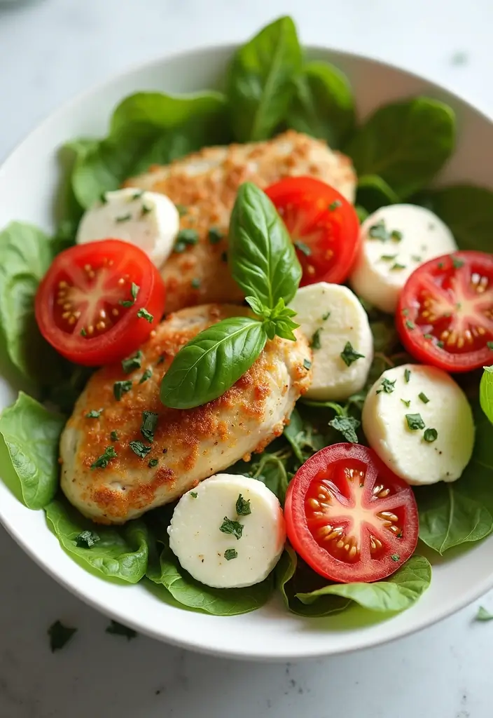 30 Sassy Scotty Chicken Salad Recipe Copycats That Are Sweet & Crunchy - 12. Italian Caprese Chicken Salad