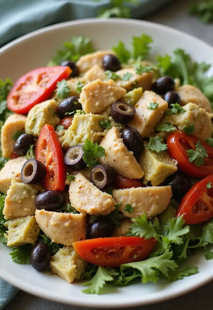 30 Sassy Scotty Chicken Salad Recipe Copycats That Are Sweet & Crunchy - 15. Italian Antipasto Chicken Salad