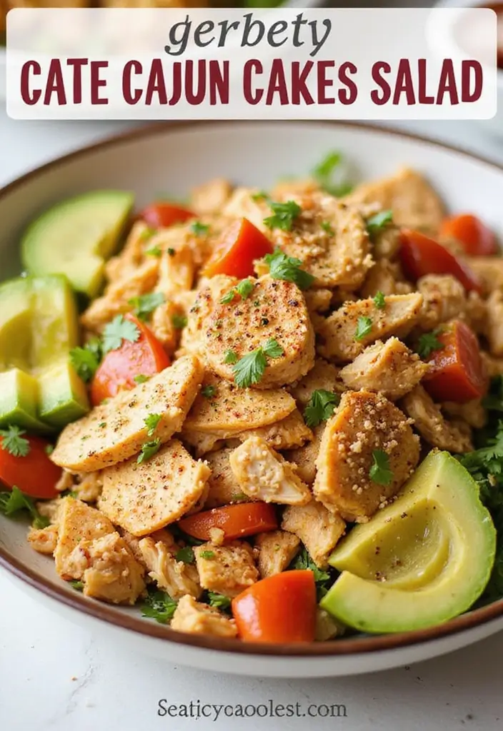 30 Sassy Scotty Chicken Salad Recipe Copycats That Are Sweet & Crunchy - 19. Cajun Chicken Salad