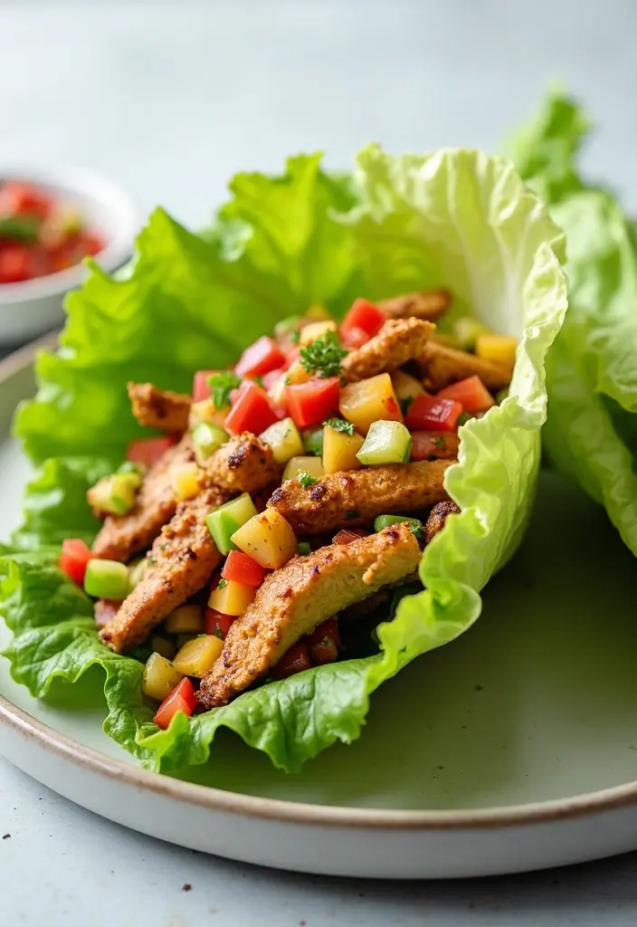 30 Sassy Scotty Chicken Salad Recipe Copycats That Are Sweet & Crunchy - 25. Chicken Salad Lettuce Wraps