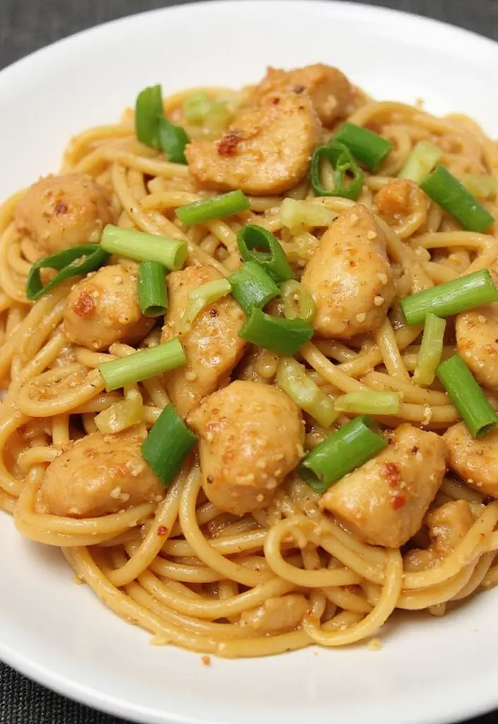 30 Sesame Chicken Recipe Easy Versions That Are Crispy & Quick - 27. Garlic Sesame Chicken Pasta
