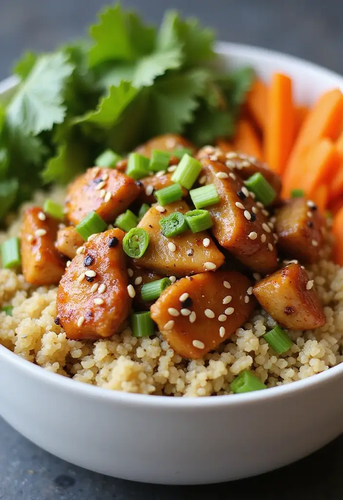 30 Sesame Chicken Recipe Easy Versions That Are Crispy & Quick - 6. Sesame Chicken Quinoa Bowl