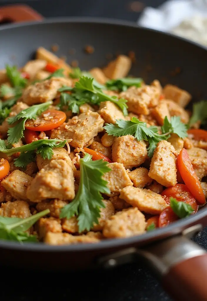 30 Shredded Chicken Recipes Healthy and Protein-Packed - 18. Shredded Chicken and Cabbage Stir-Fry