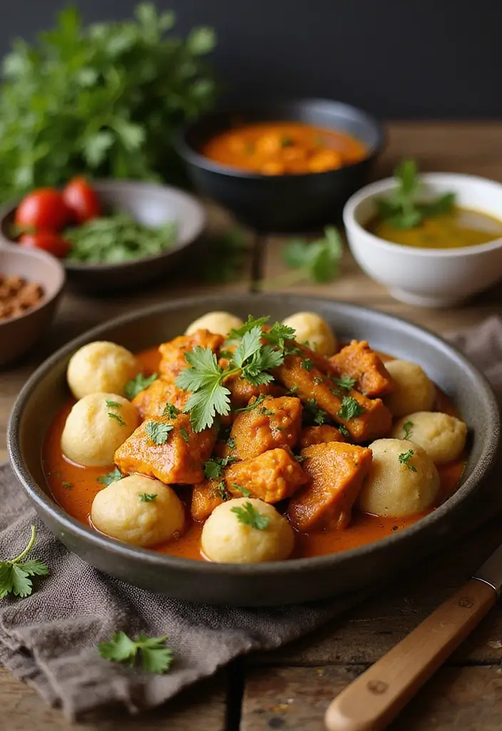 30 Vegan Chicken and Dumplings Recipes That Are Cozy & Dairy-Free - 11. Curried Vegan Chicken and Dumplings