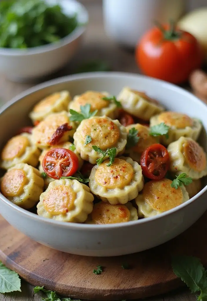 30 Vegan Chicken and Dumplings Recipes That Are Cozy & Dairy-Free - 8. Mediterranean-Style Vegan Dumplings