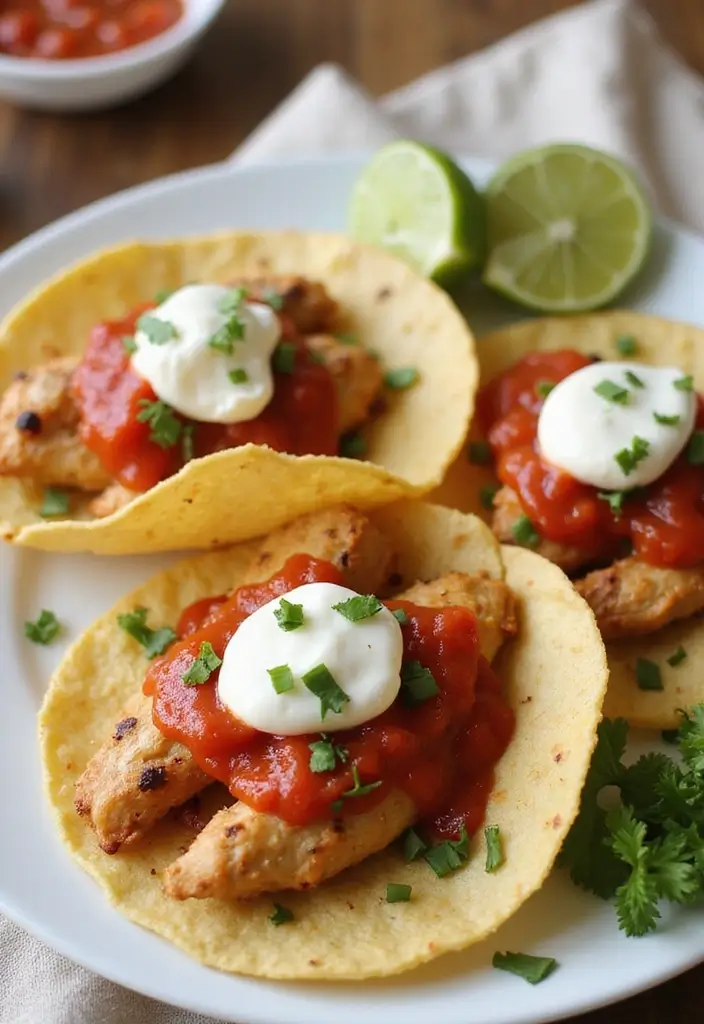 27 Crockpot Chicken Tacos 3 Ingredient Recipes That Are Weeknight Winners - 16. Italian Chicken Tacos