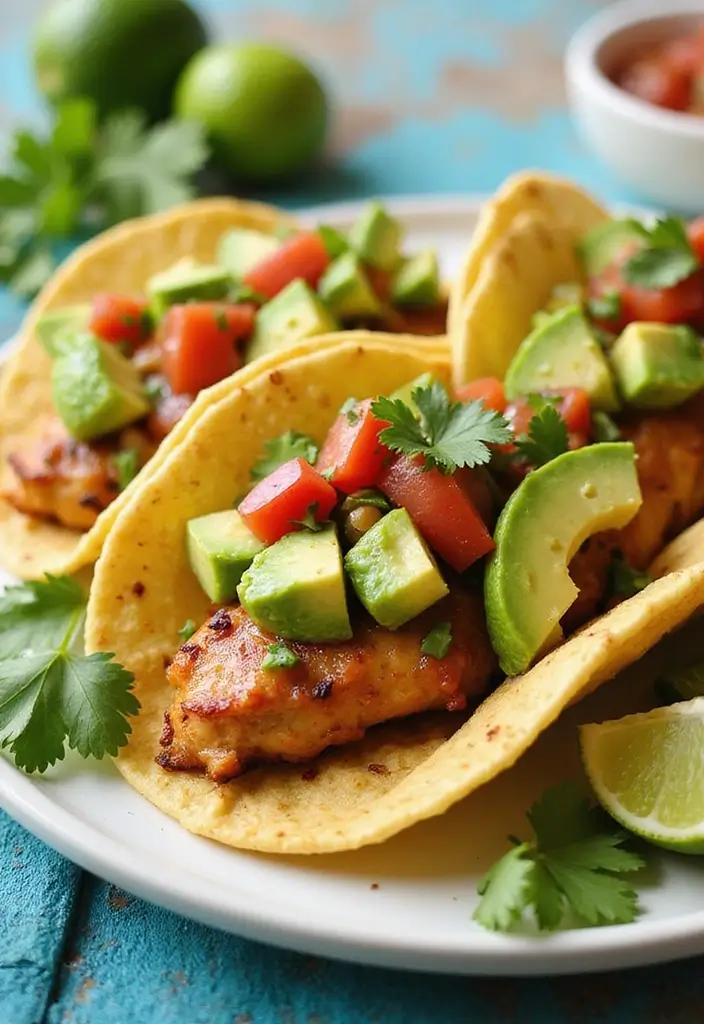27 Crockpot Chicken Tacos 3 Ingredient Recipes That Are Weeknight Winners - 19. Cilantro Lime Chicken Tacos