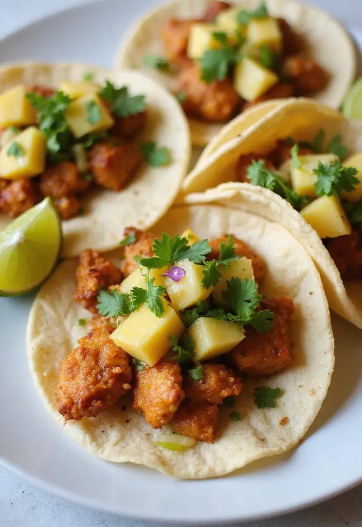 27 Crockpot Chicken Tacos 3 Ingredient Recipes That Are Weeknight Winners - 20. Jerk Chicken Tacos