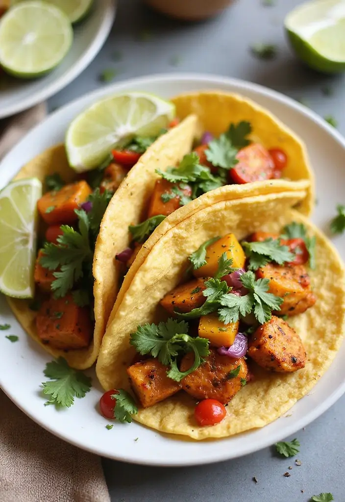 27 Crockpot Chicken Tacos 3 Ingredient Recipes That Are Weeknight Winners - 27. Veggie Chicken Tacos