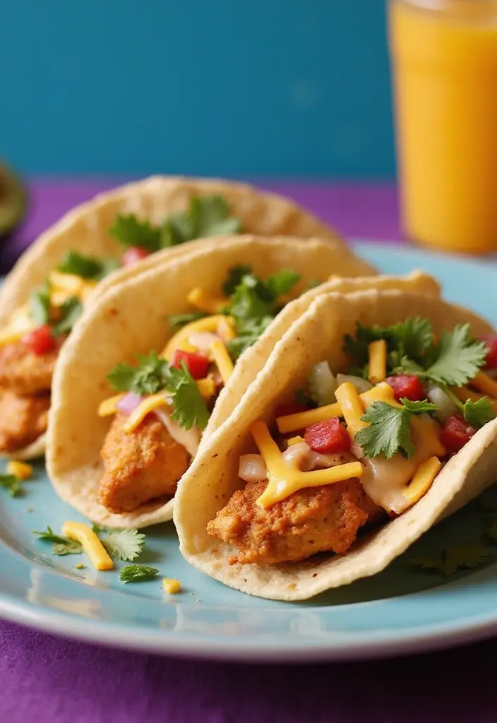 27 Crockpot Chicken Tacos 3 Ingredient Recipes That Are Weeknight Winners - 4. Taco Bell Inspired Chicken Tacos