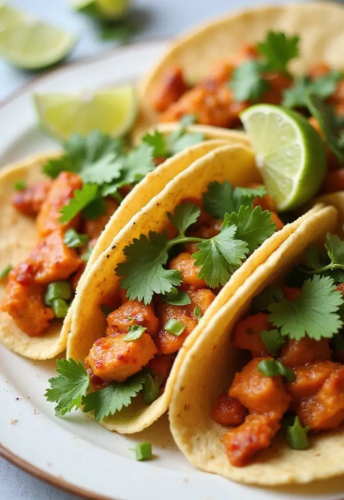 27 Crockpot Chicken Tacos 3 Ingredient Recipes That Are Weeknight Winners - 5. Chipotle Chicken Tacos