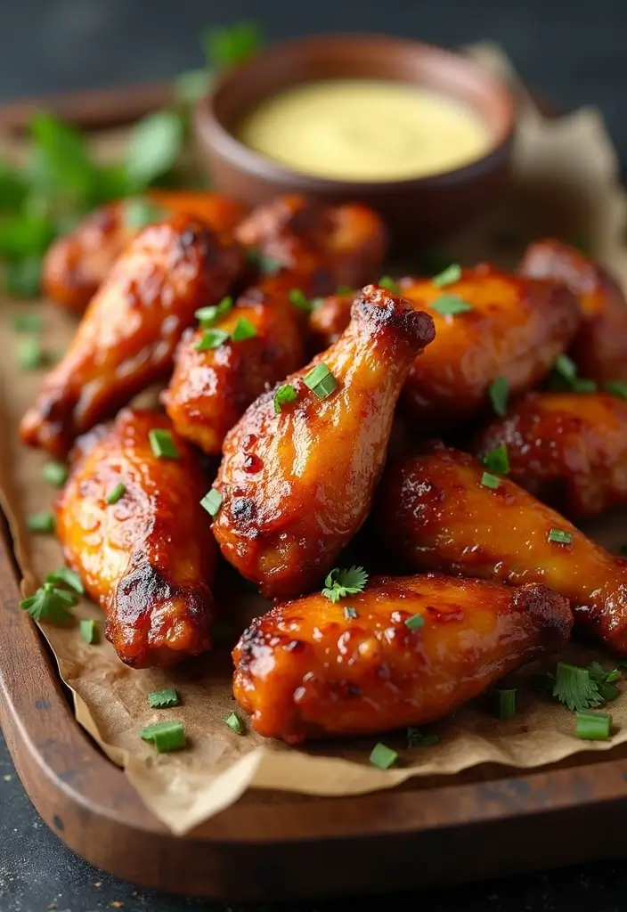 27 Honey Garlic Chicken Wings Recipes That Are Addictively Crispy - 12. Honey Garlic BBQ Chicken Wings