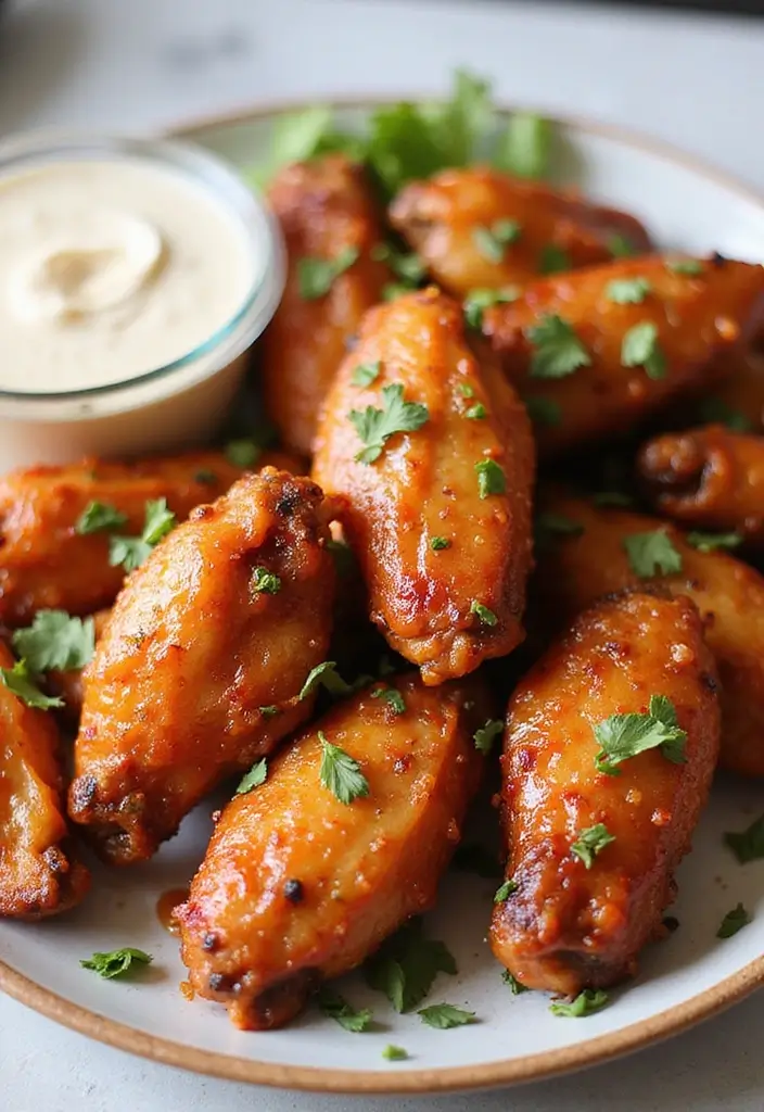 27 Honey Garlic Chicken Wings Recipes That Are Addictively Crispy - 13. Honey Garlic Chipotle Wings