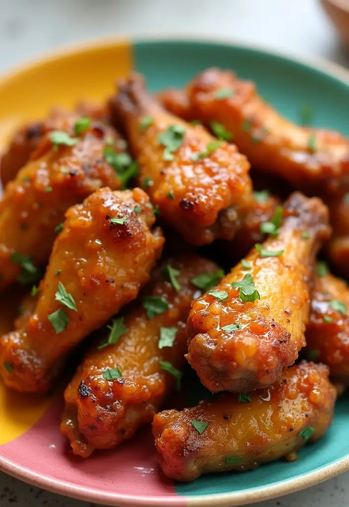 27 Honey Garlic Chicken Wings Recipes That Are Addictively Crispy - 19. Honey Garlic Ginger Wings