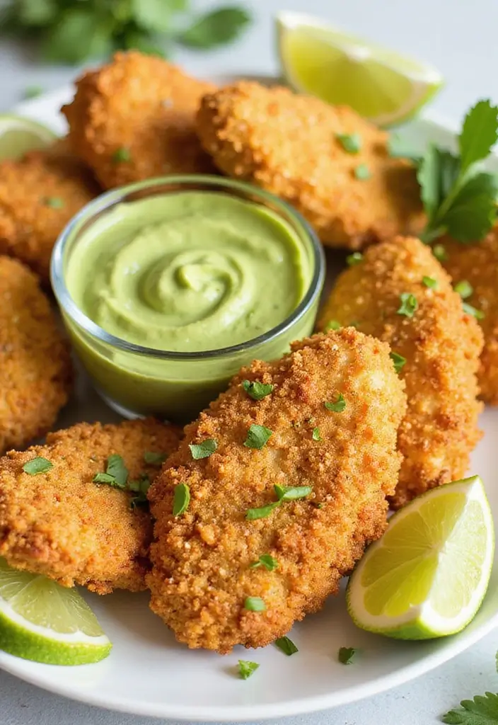 26 Almond Flour Chicken Tenders That Are Crispy Keto & Gluten-Free 15 26 Almond Flour Chicken Tenders That Are Crispy Keto & Gluten-Free - 14. Avocado Lime Almond Flour Chicken Tenders