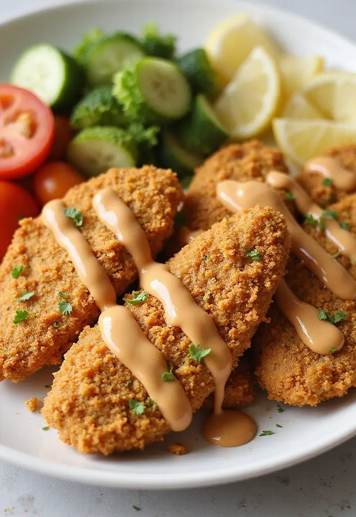 26 Almond Flour Chicken Tenders That Are Crispy Keto & Gluten-Free 24 26 Almond Flour Chicken Tenders That Are Crispy Keto & Gluten-Free - 23. Peanut Butter Almond Flour Chicken Tenders