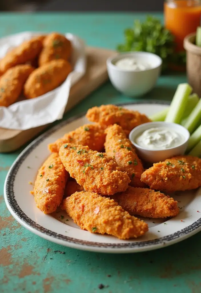 26 Almond Flour Chicken Tenders That Are Crispy Keto & Gluten-Free 7 26 Almond Flour Chicken Tenders That Are Crispy Keto & Gluten-Free - 6. Buffalo Almond Flour Chicken Tenders