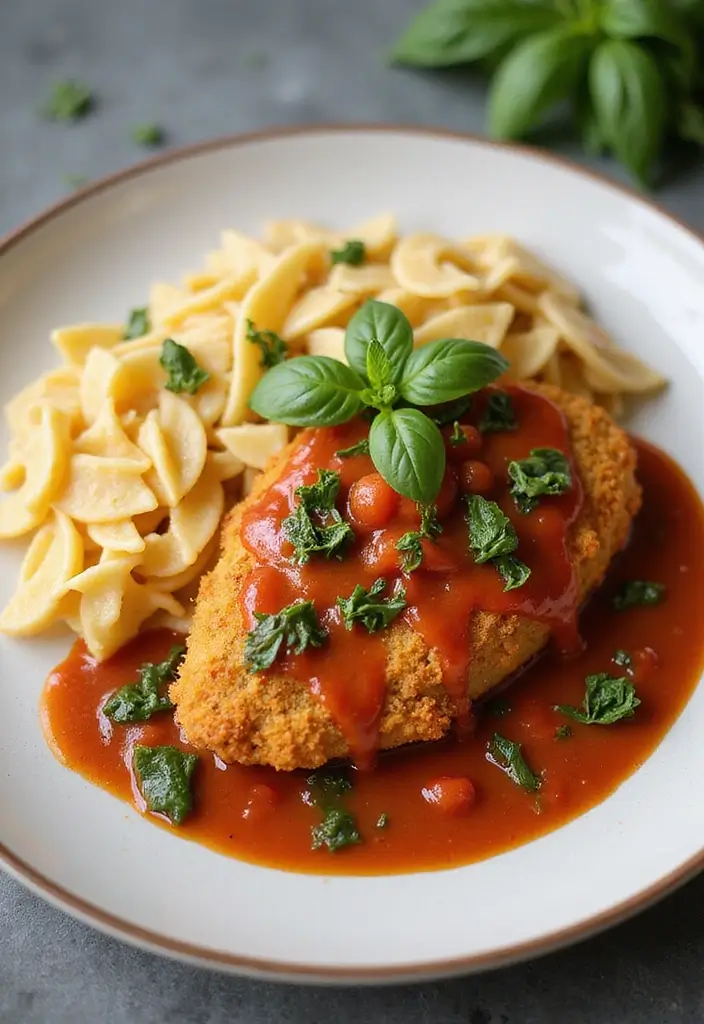 26 Chicken Fried Steak Gravy Recipes That Are Rich & Creamy - 18. Tomato Basil Chicken Fried Steak Gravy