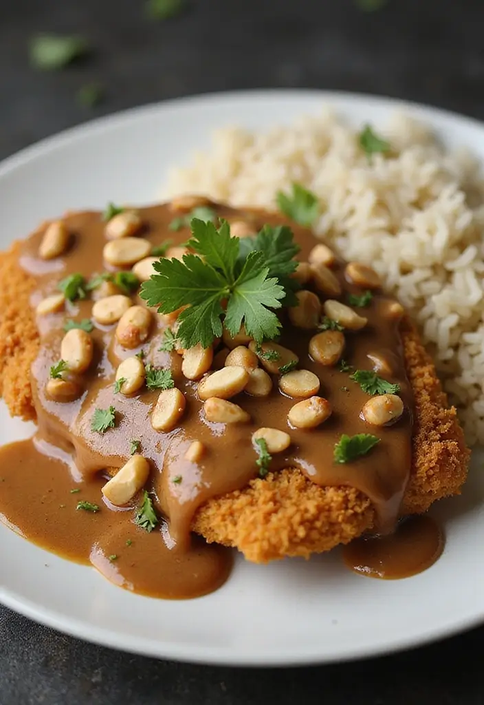 26 Chicken Fried Steak Gravy Recipes That Are Rich & Creamy - 24. Thai Peanut Chicken Fried Steak Gravy