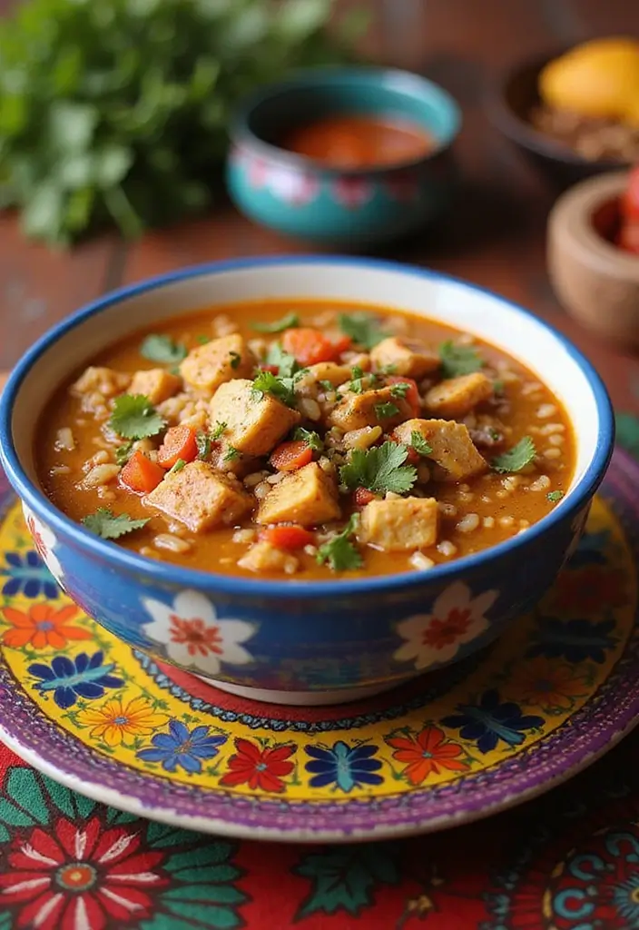 26 Mexican Chicken and Rice Soup Recipes That Warm the Soul - 23. Moroccan Chicken and Rice Soup