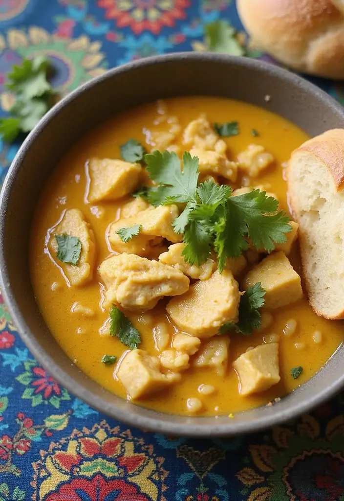 26 Mexican Chicken and Rice Soup Recipes That Warm the Soul - 5. Coconut Curry Chicken and Rice Soup