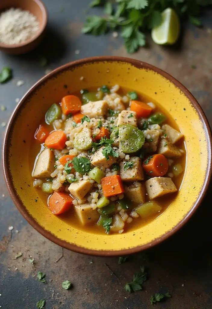 26 Mexican Chicken and Rice Soup Recipes That Warm the Soul - 6. Vegetable Chicken and Rice Soup