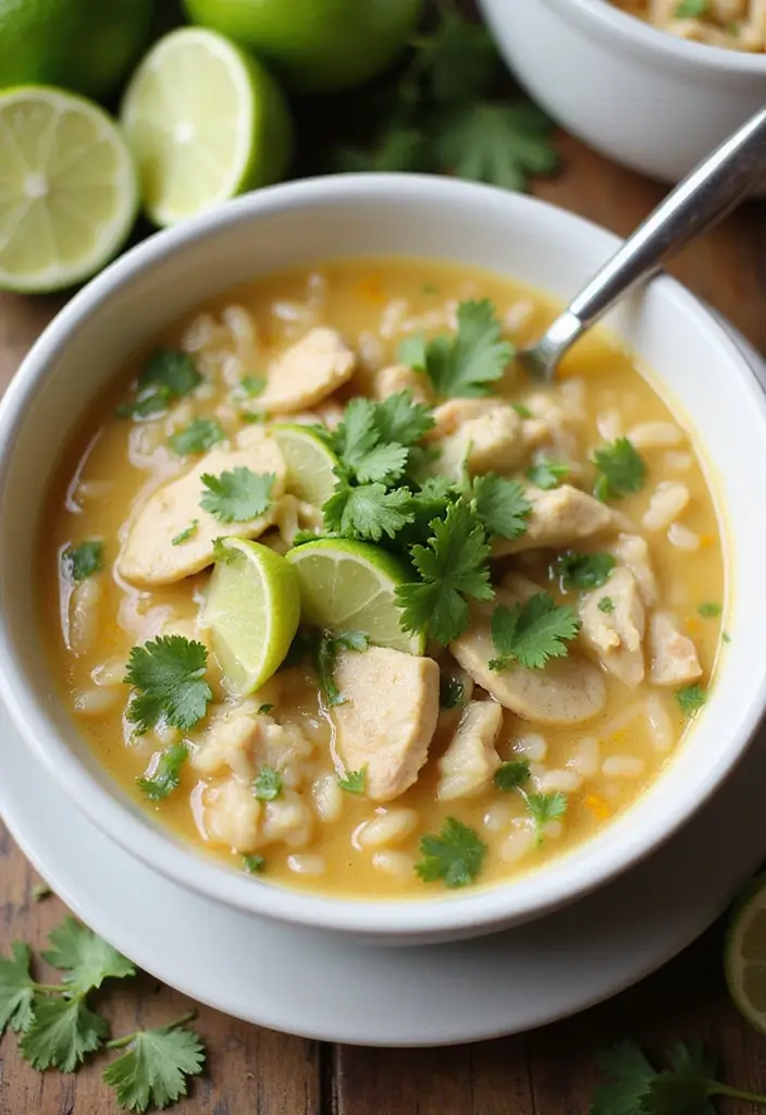 26 Mexican Chicken and Rice Soup Recipes That Warm the Soul - 9. Cilantro Lime Chicken and Rice Soup