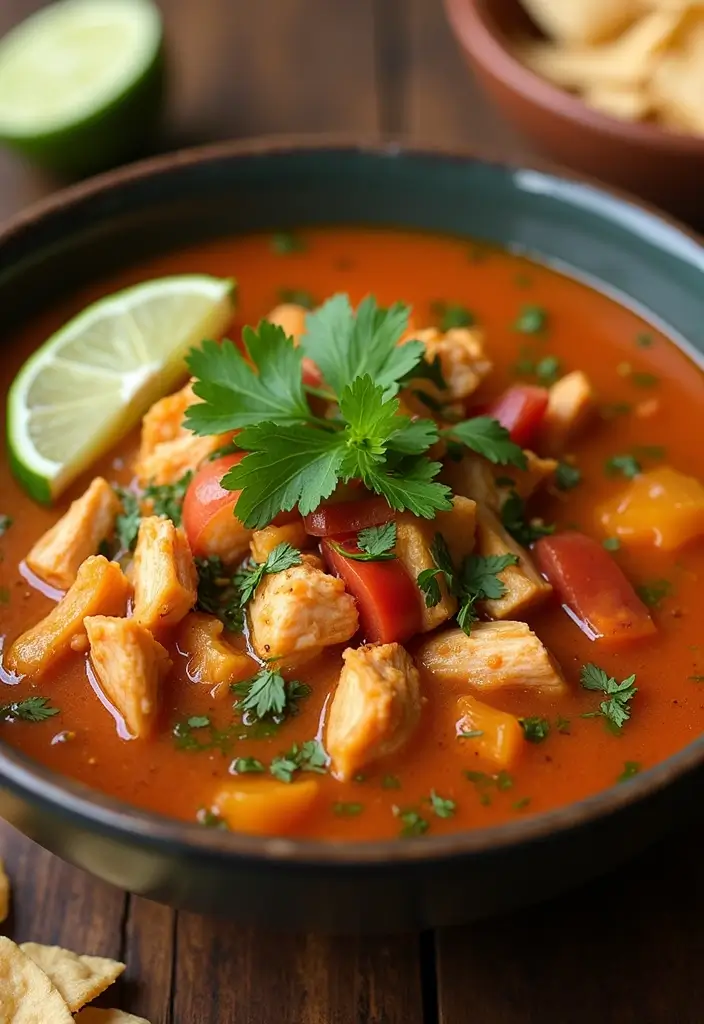 27 Authentic Chicken Tortilla Soup Recipes Full of Flavor - 14. Rustic Chicken Tortilla Soup