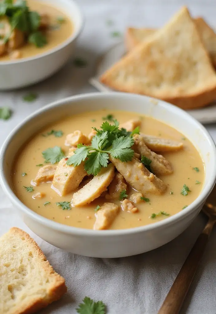 27 Authentic Chicken Tortilla Soup Recipes Full of Flavor - 22. Creamy White Chicken Tortilla Soup