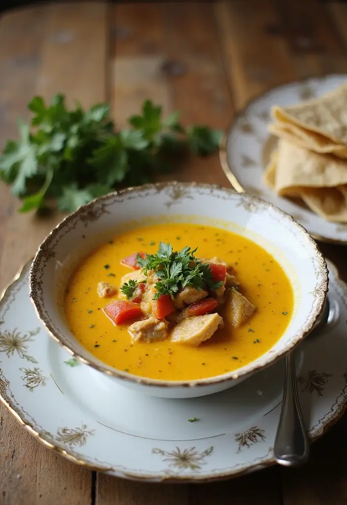 27 Authentic Chicken Tortilla Soup Recipes Full of Flavor - 23. Saffron Infused Chicken Tortilla Soup