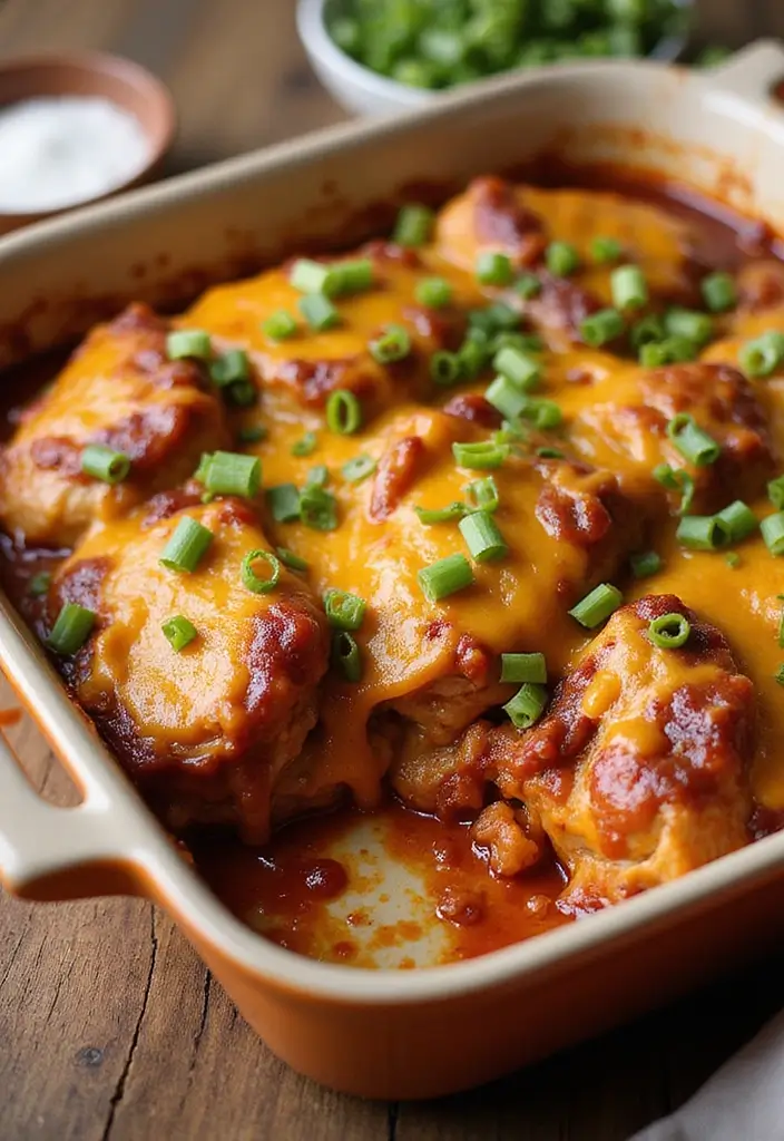27 Casserole with Rotisserie Chicken Recipes That Save Dinner - 2. BBQ Chicken Casserole