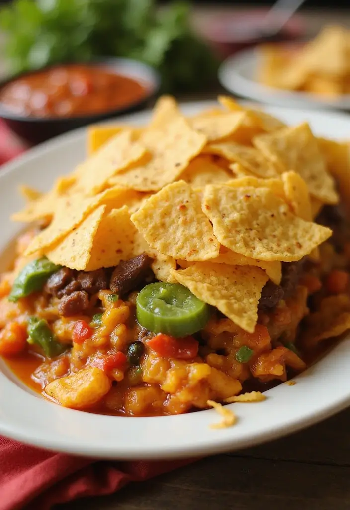 27 Casserole with Rotisserie Chicken Recipes That Save Dinner - 24. Taco Chicken Casserole