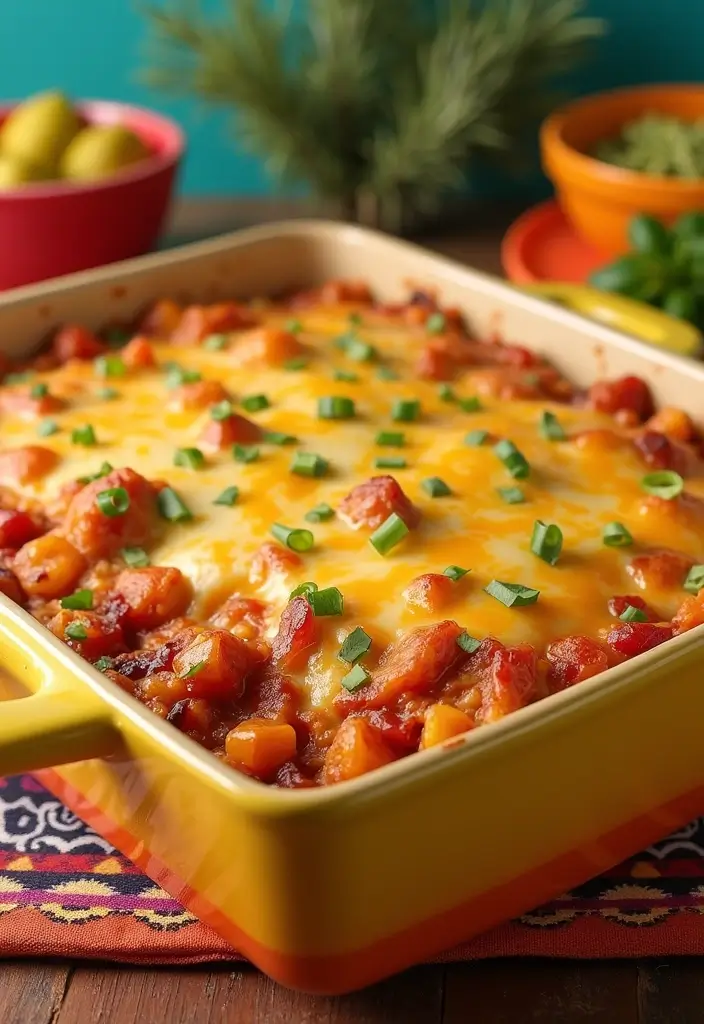 27 Casserole with Rotisserie Chicken Recipes That Save Dinner - 8. Southwest Chicken Casserole