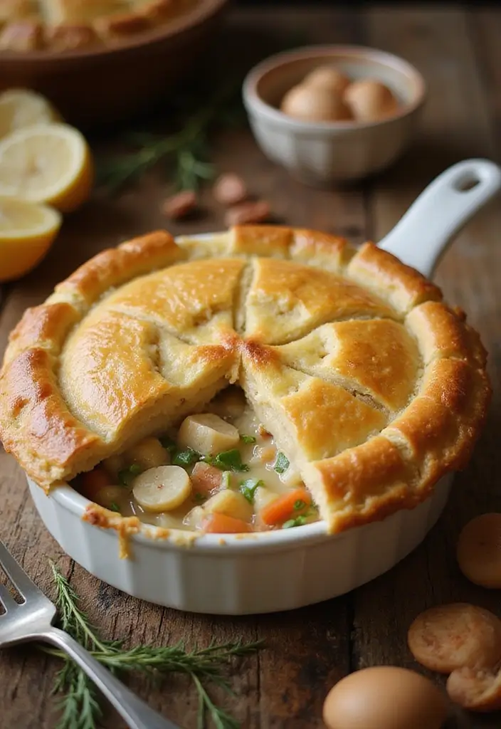 27 Casserole with Rotisserie Chicken Recipes That Save Dinner - 9. Chicken Pot Pie Casserole