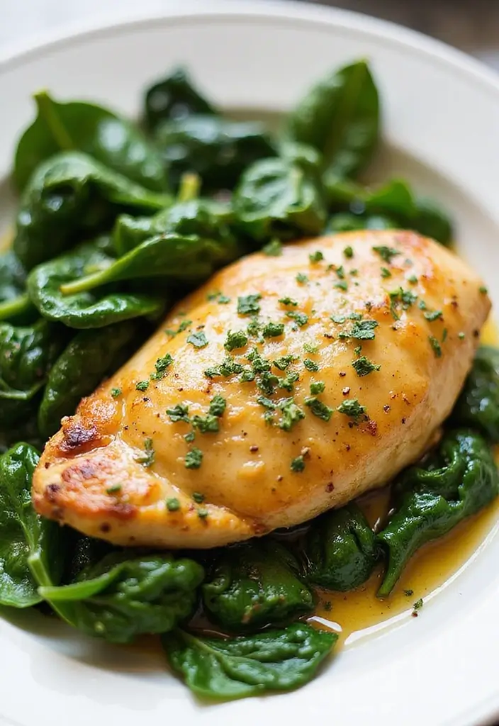 27 Chicken Meal Prep Recipes for Busy Weeks That Taste Fresh 28 27 Chicken Meal Prep Recipes for Busy Weeks That Taste Fresh - 27. Garlic Butter Chicken with Spinach