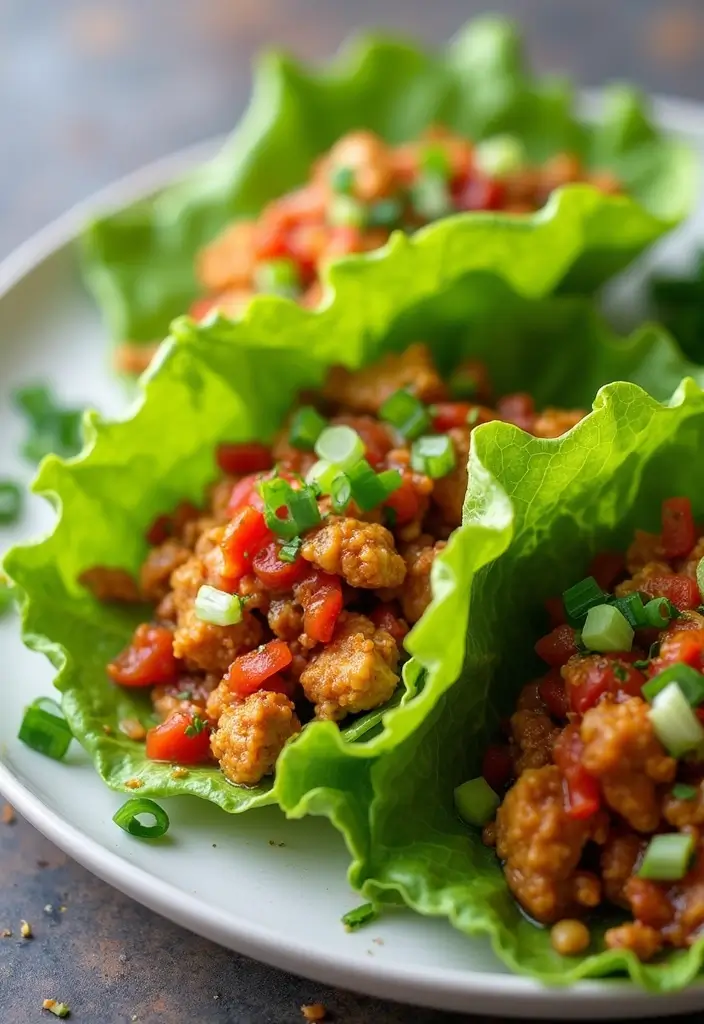 27 Chicken Meal Prep Recipes for Busy Weeks That Taste Fresh 5 27 Chicken Meal Prep Recipes for Busy Weeks That Taste Fresh - 4. Spicy Chicken Lettuce Wraps