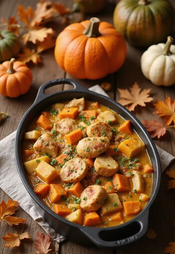 27 Chicken and Wild Rice Casserole Recipes That Feel Classic - 16. Pumpkin Chicken and Wild Rice Casserole