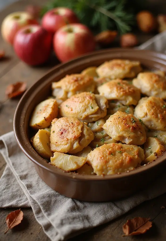 27 Chicken and Wild Rice Casserole Recipes That Feel Classic - 17. Apple Cider Chicken and Wild Rice Casserole