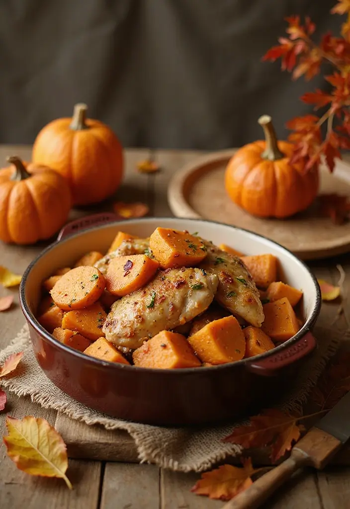 27 Chicken and Wild Rice Casserole Recipes That Feel Classic - 21. Sweet Potato Chicken and Wild Rice Casserole